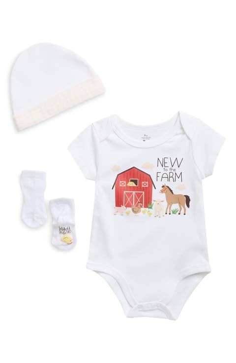Kids' Bodysuit, Hat & Socks 3-Piece Set (Baby)