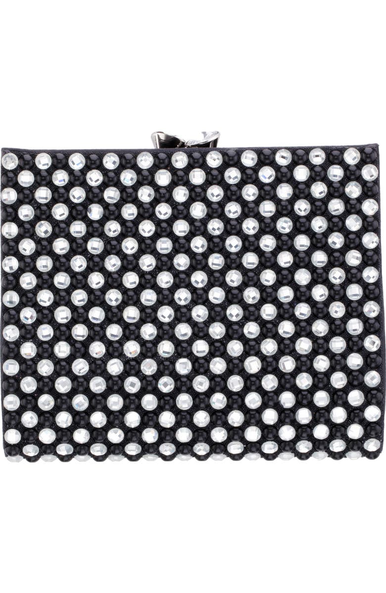 Nina Crystal Frame Clutch, Alternate, color,