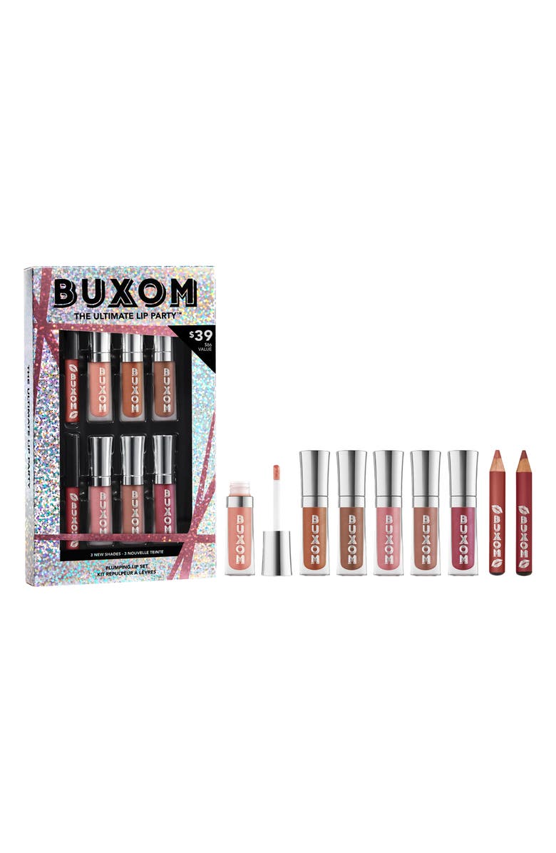 Buxom The Ultimate Lip Party Travel Size Plumping Lip Set, Main, color, 