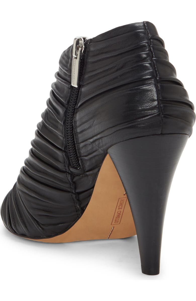 Vince Camuto Anara Ruched Peep Toe Bootie, Alternate, color,
