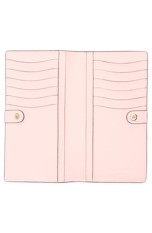 Kate Spade New York Taylor Pebbled Leather Slim Wallet In Pink