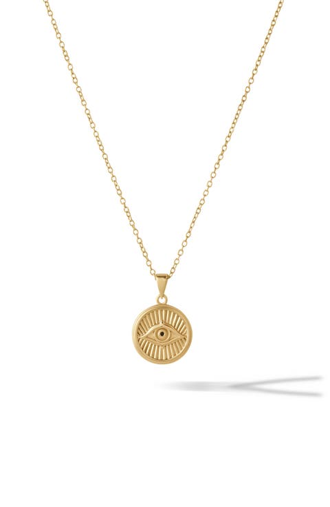 Courage Evil Eye Pendant Necklace