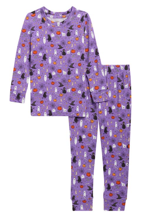 Kids' Print Fitted Two-Piece Pajamas