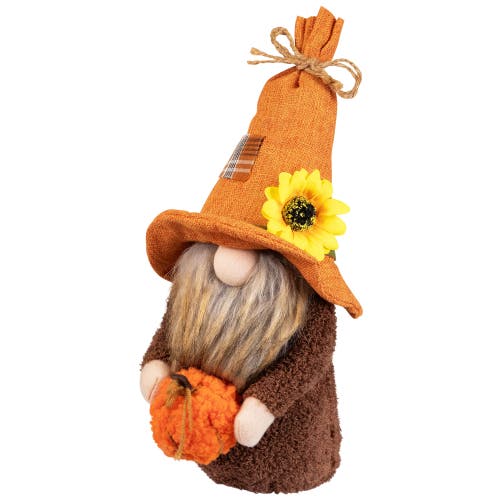 Northlight Sunflower And Pumpkin Gnome Fall Harvest Decoration In Multi