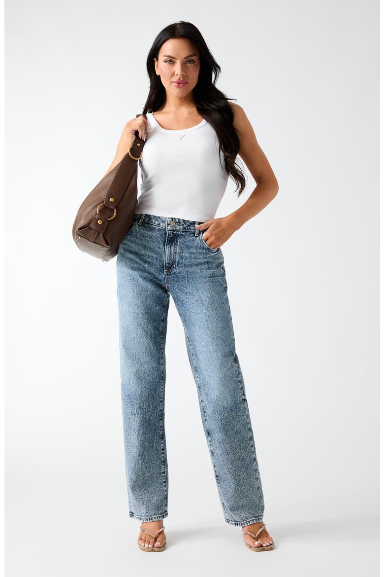 Gaia Low Rise Straight Leg Jeans, Alternate, color, SKH1-OPEN