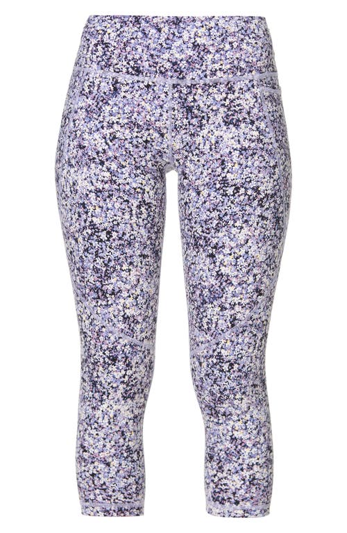 Sweaty Betty Womens Purple Meadow Print Power Graphic-print High-rise Stretch-jersey Workout Leggings