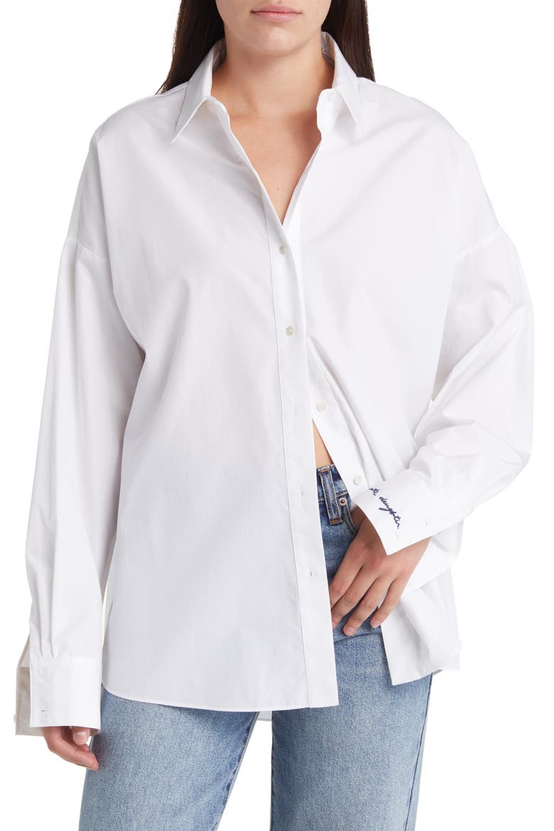 The Ex-Boyfriend Button-Up Shirt, Main, color, WHITE