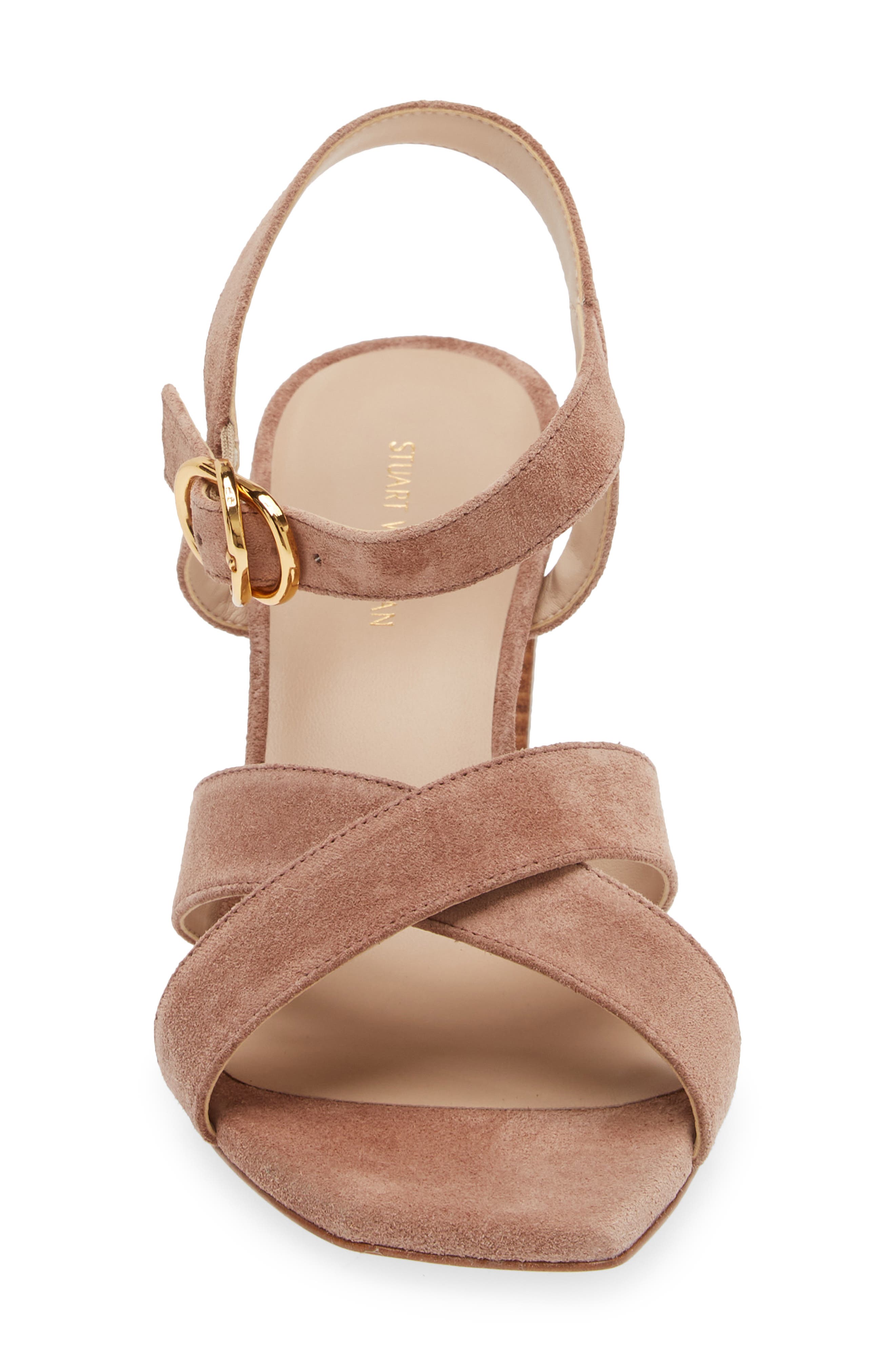 Stuart Weitzman Analeigh 75 Sandal, Alternate, color, Cappucino
