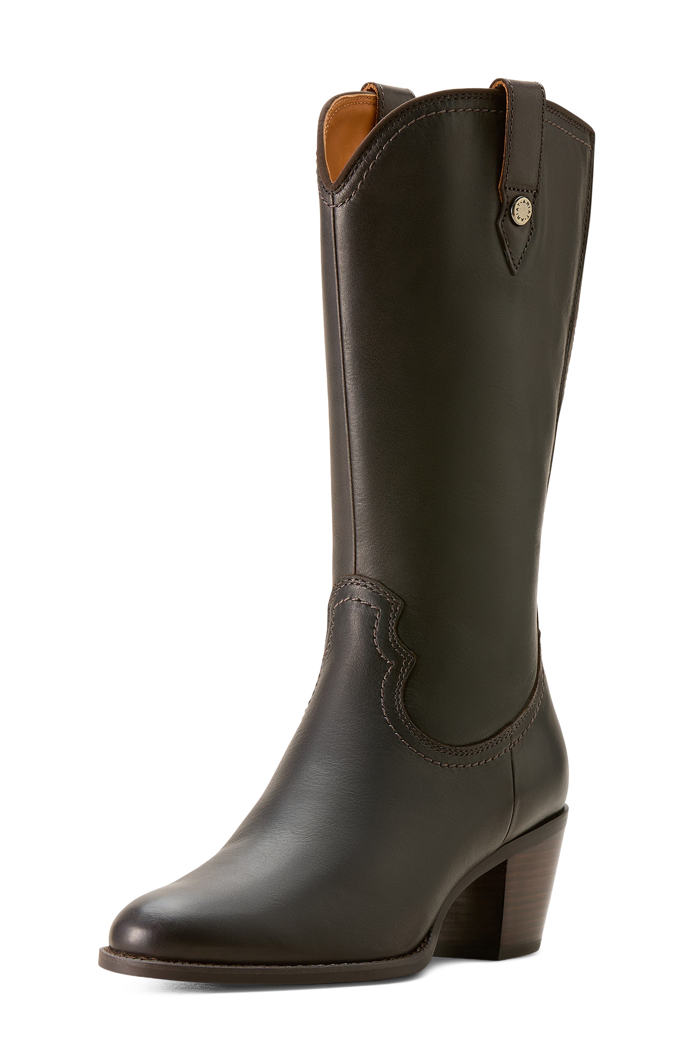 Addison Western Boot, Alternate, color, CHOCOLATE TRUFFLE