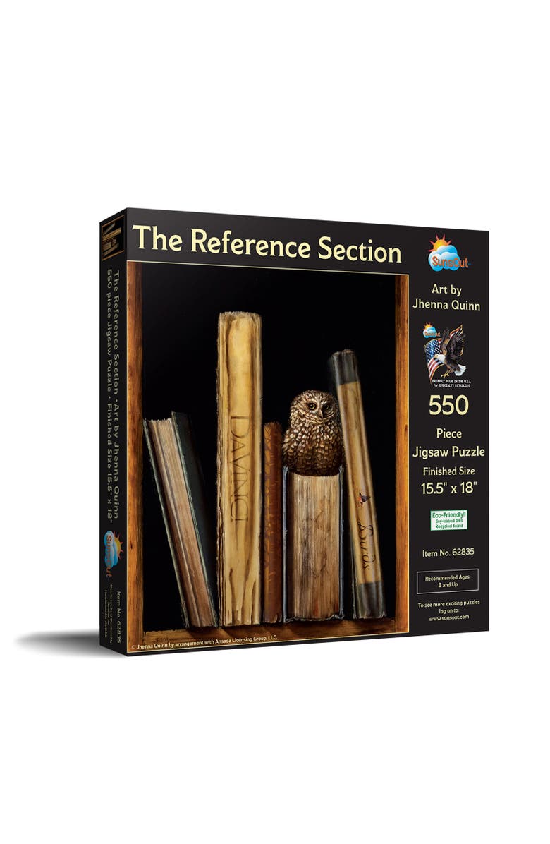 Sunsout The Reference Section 550 piece Jigsaw Puzzle for Adults, Main, color, Multicolor