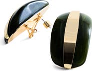 MANGO Resin & Metal Stud Earrings