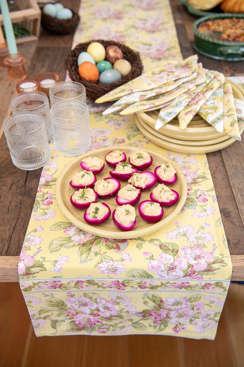 Apple Blossom Table Runner, Alternate, color, Yellow