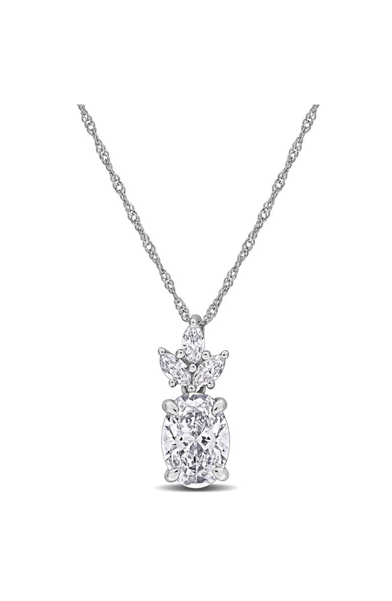 Julianna B. Lab-Grown Diamond Pendant Necklace 14k, Main, color, White Gold