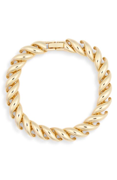Twist Metal Link Bracelet