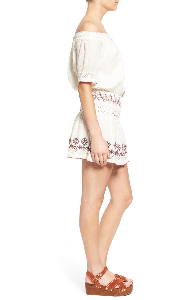 Tularosa 'Marietta' Embroidered Off the Shoulder Dress, Alternate, color, 
