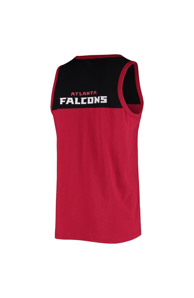 STARTER Men's Starter Red/Black Atlanta Falcons Team Touchdown Fashion Tank Top, Alternate, color, Red
