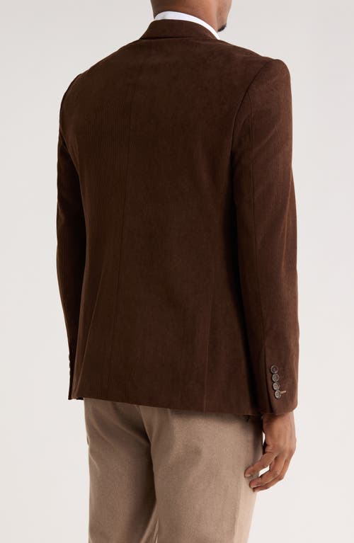 Tom Baine Corduroy Two-button Sport Coat In Animal Print