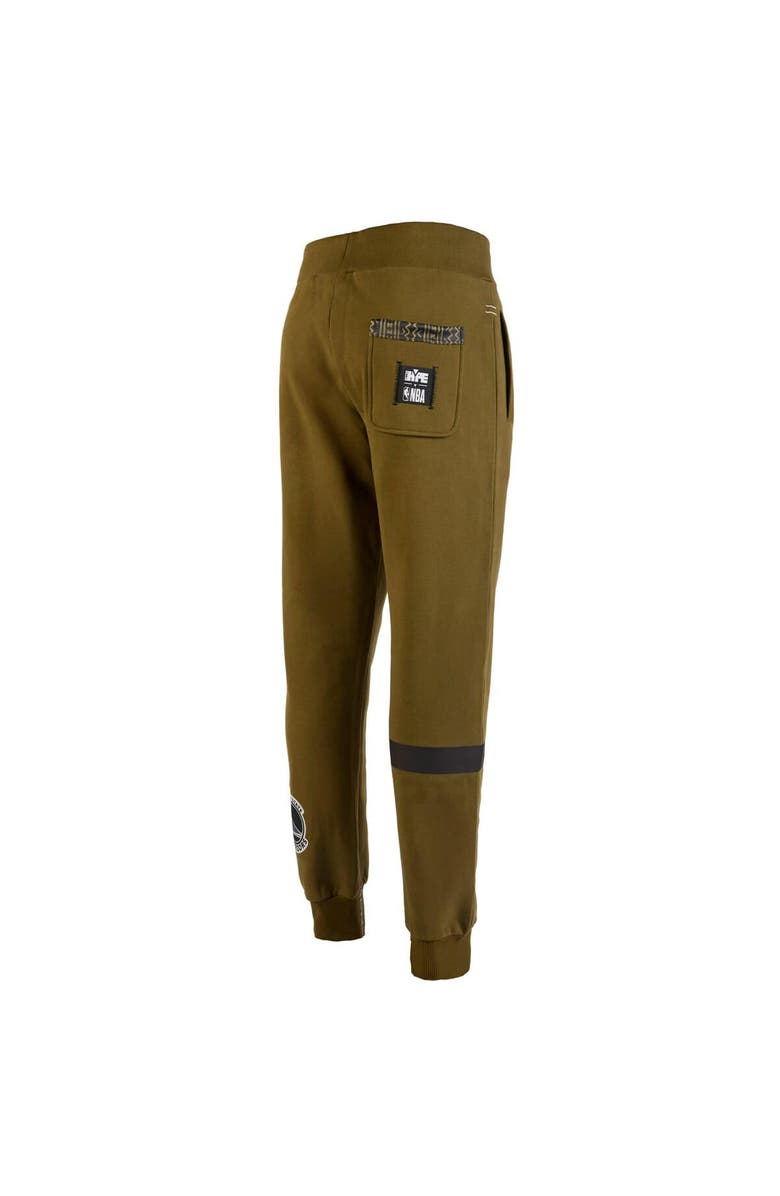 Two Hype Men's NBA x Two Hype Olive Golden State Warriors Culture & Hoops Collection Premium Jogger Pants, Alternate, color, Olive