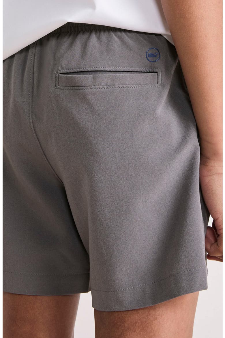 Kids' Drawstring Cotton Shorts, Alternate, color, GRAY HARBOR
