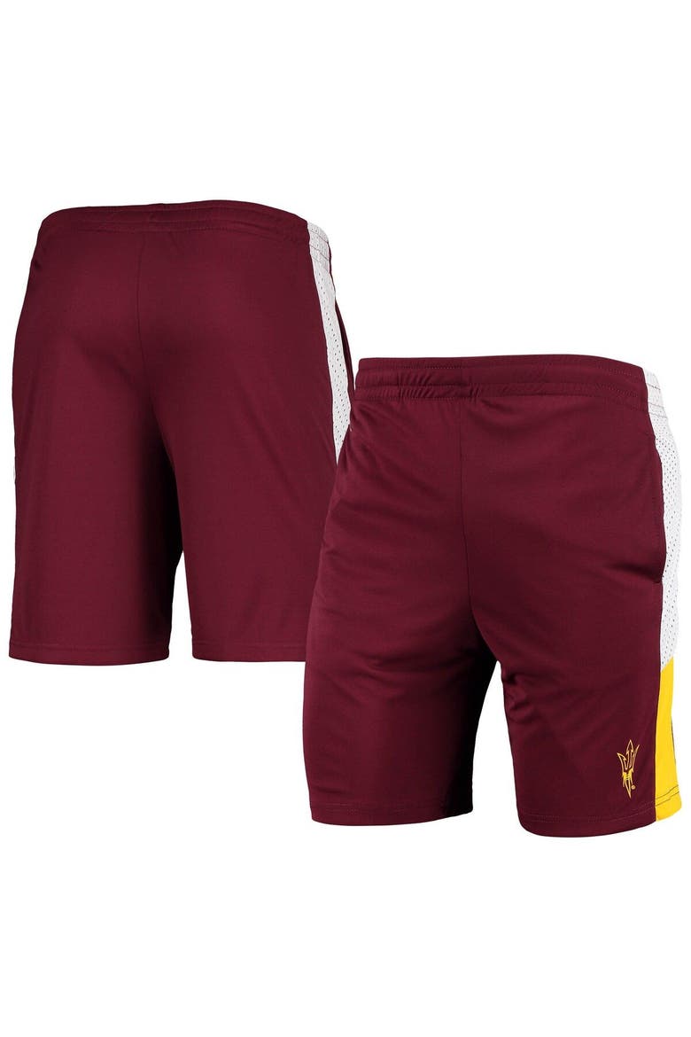 Men's Colosseum Maroon Arizona State Sun Devils Very Thorough Shorts, Main, color, Maroon