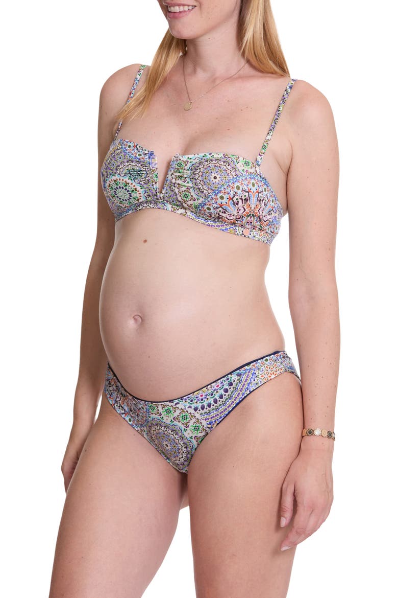 Mandala Reversible Maternity Bikini, Alternate, color, MULTICOLOR