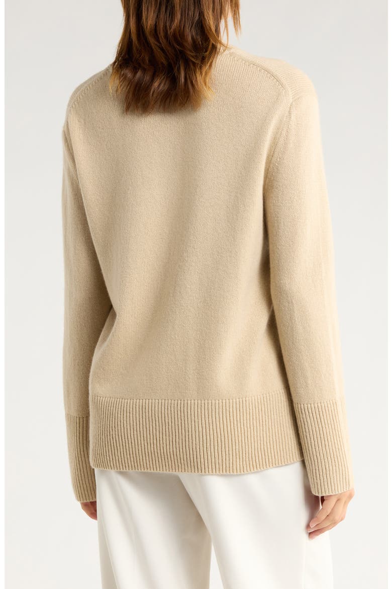 Crewneck Wool & Cashmere Sweater, Alternate, color, MOONLIGHT