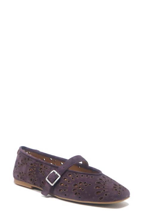 Wini Laser-Cut Mary Jane Flat