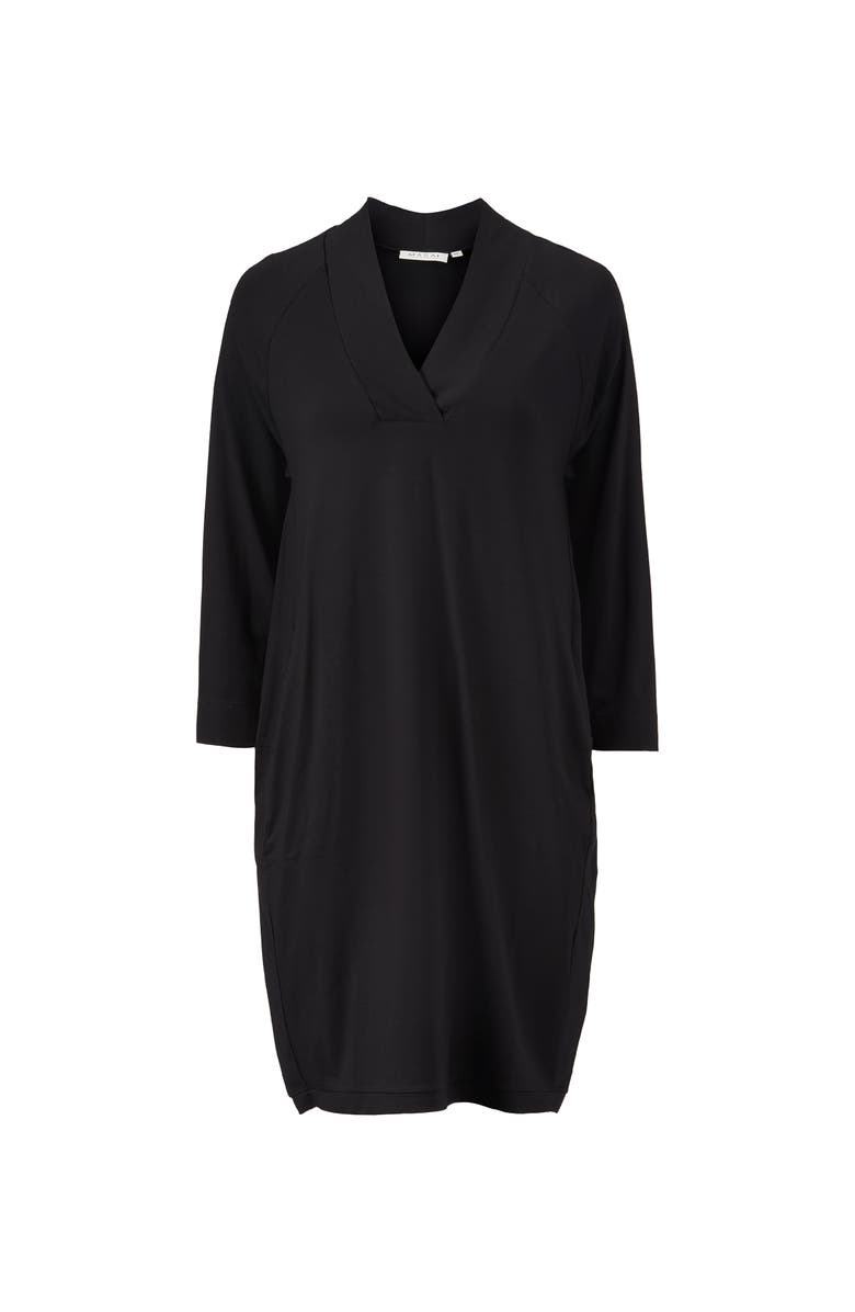Masai Copenhagen Long Sleeve V-Neck Tunic, Main, color, Black