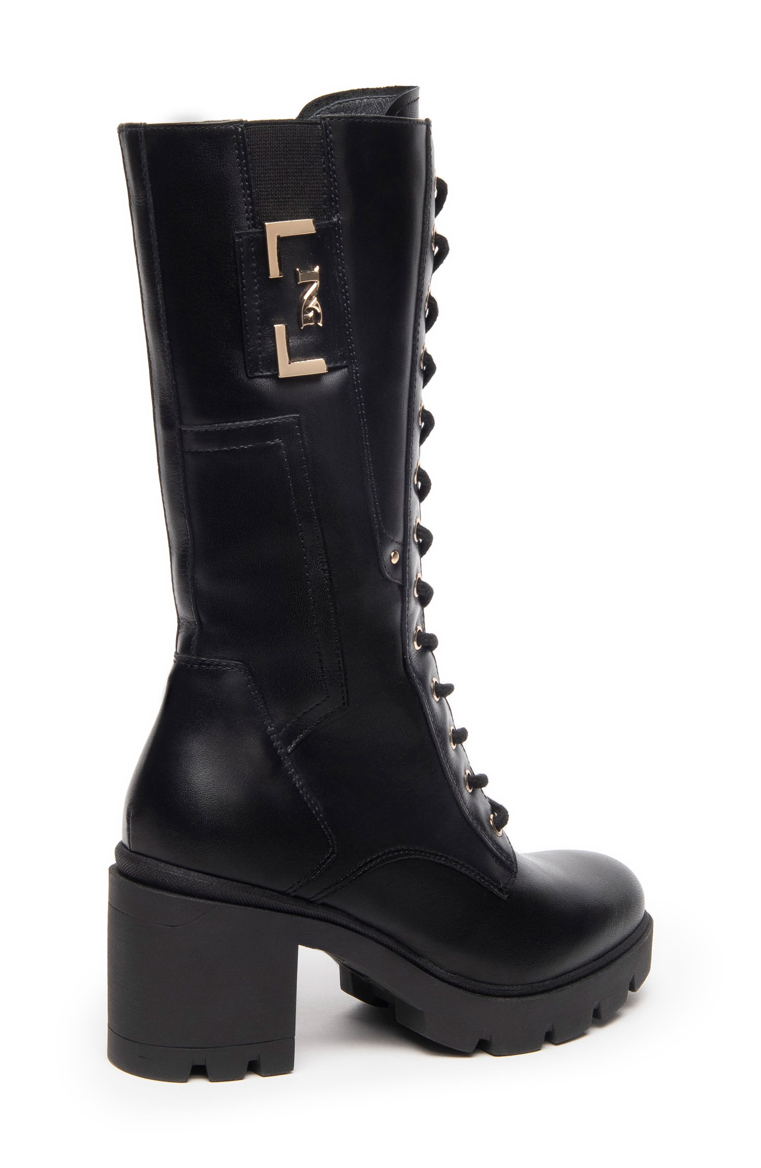 NeroGiardini Moto Platform Boot, Alternate, color, Black