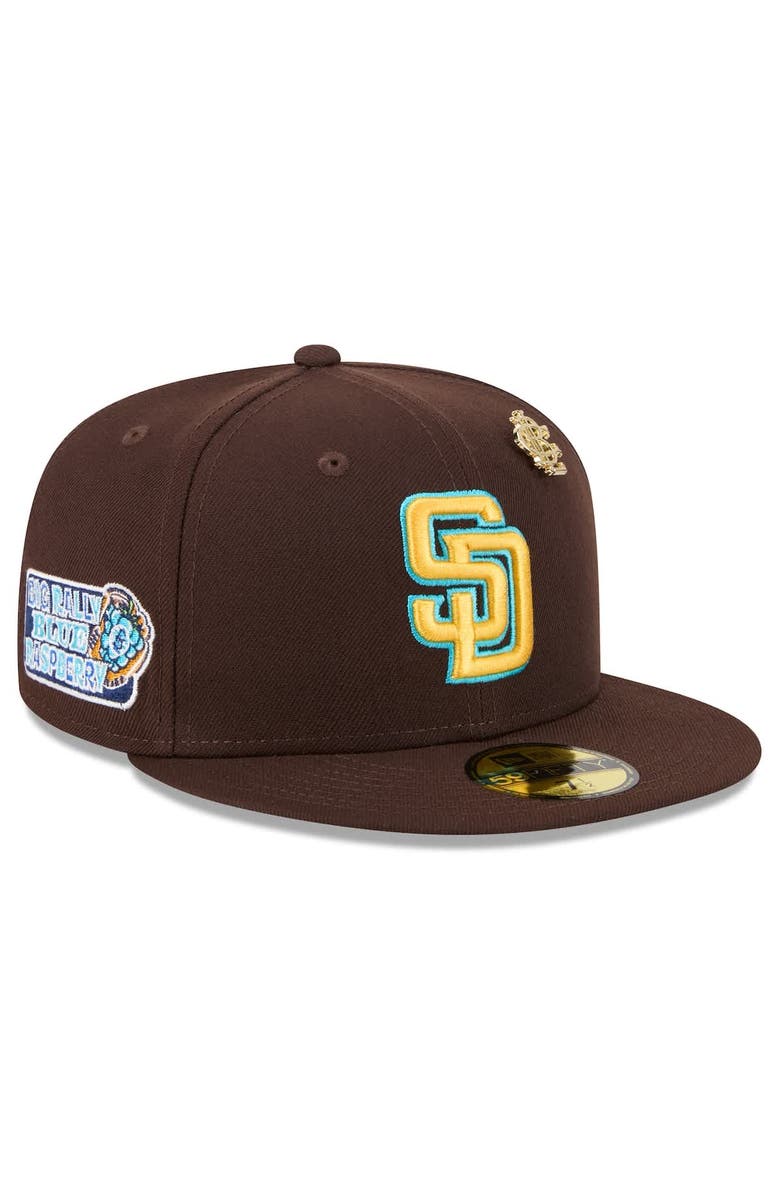 New Era Men's New Era  Brown San Diego Padres 2025 Big League Chew 59FIFTY Fitted Hat, Alternate, color, 