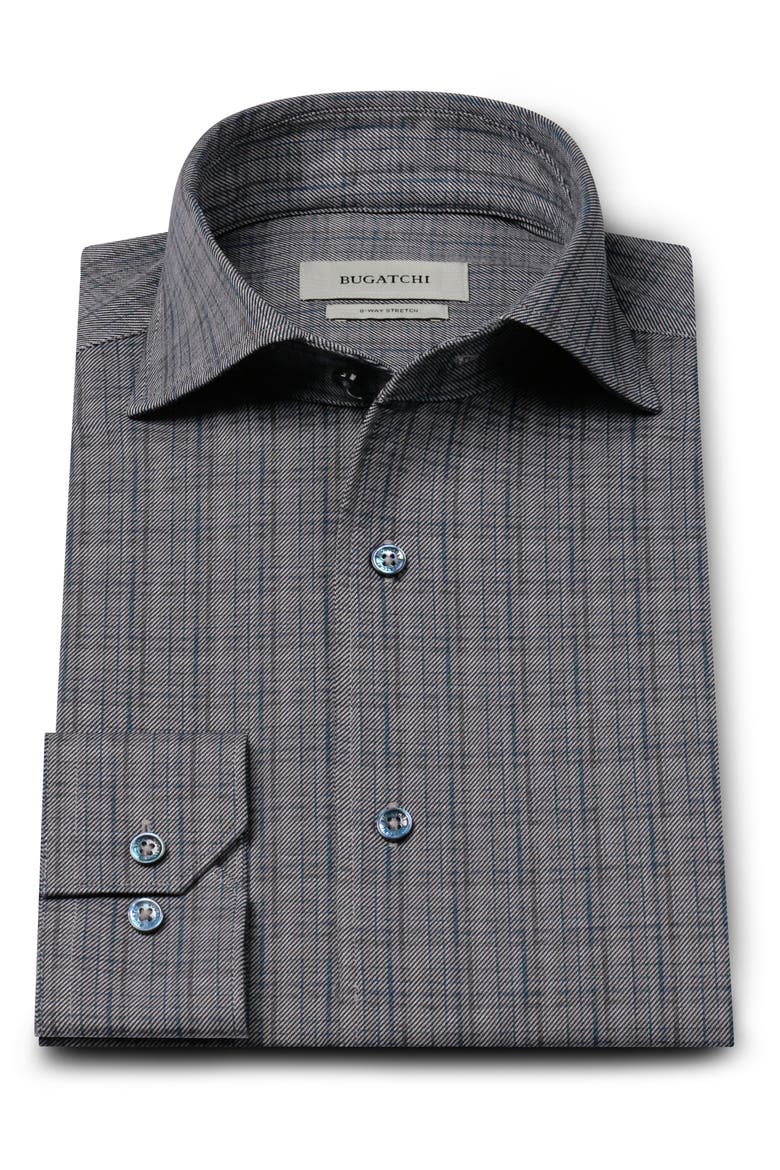 Devon OoohCotton® Print Button-Up Shirt, Alternate, color, NAVY