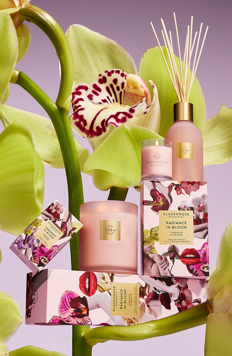 Glasshouse Fragrances Radiance in Bloom Reed Diffuser, Alternate, color, Pink