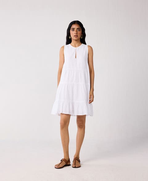 Sleeveless Tiered Day Dress