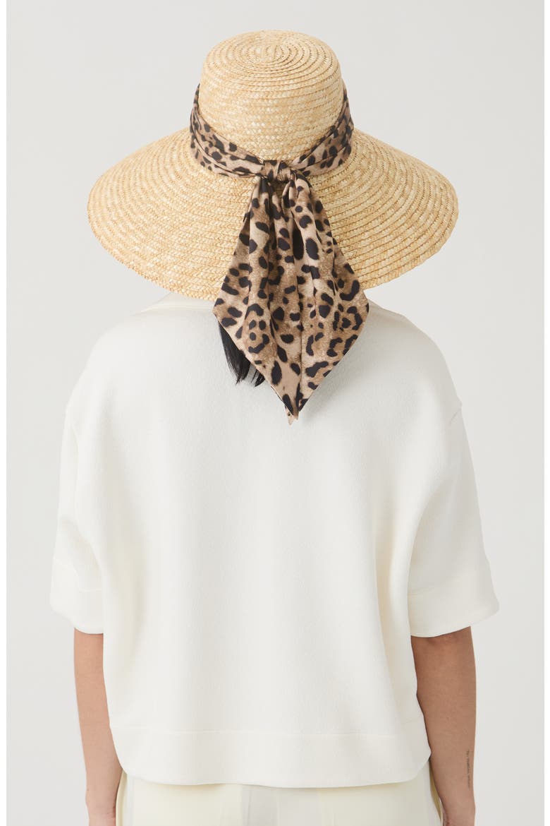 Mirabel UPF 50+ Straw Sun Hat, Alternate, color, NATURAL