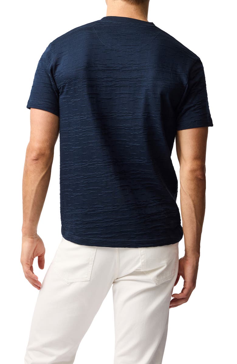 Rodd & Gunn Leith Valley Textured Cotton T-Shirt, Alternate, color, Navy