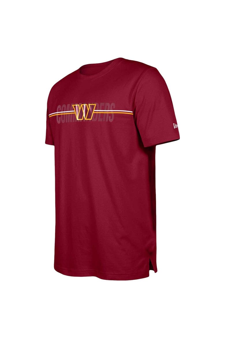 Men's New Era  Burgundy Washington Commanders 2023 NFL Training Camp T-Shirt, Alternate, color, Burgundy