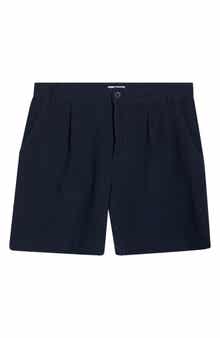 Pleated Linen Shorts