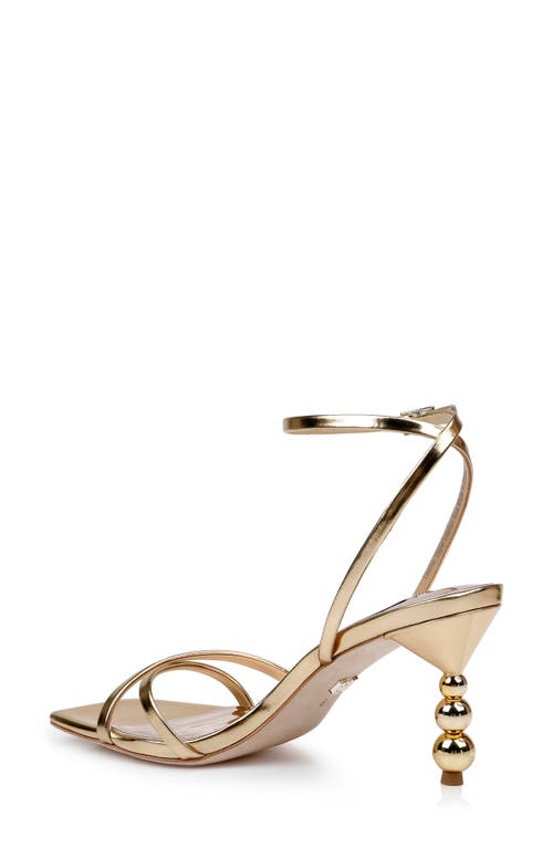 Badgley Mischka Callie Ankle Strap Sandal In Gold
