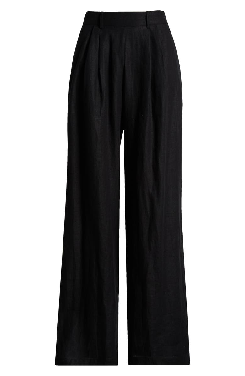 Vitamin A<sup>®</sup> The Getaway High Waist Wide Leg Linen Cover-up Pants, Alternate, color,
