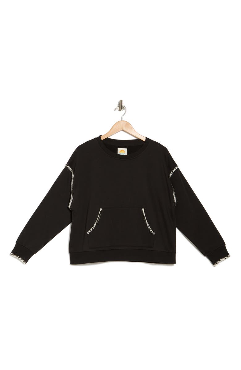 C & C California Sutton Whipstitched Fleece Sweatshirt, Alternate, color, 