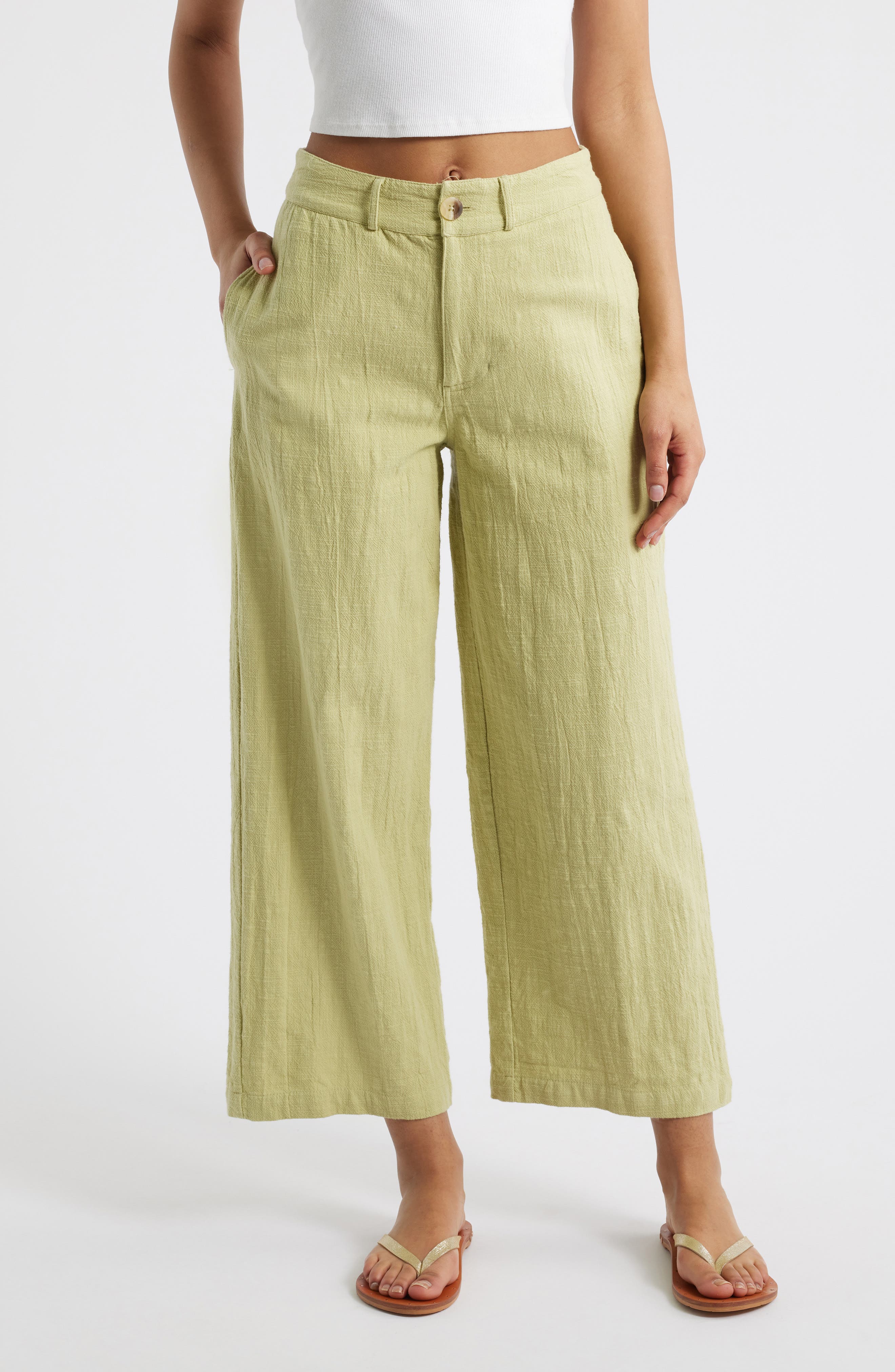 Women's 100% Cotton Cropped \u0026 Capri Pants | Nordstrom