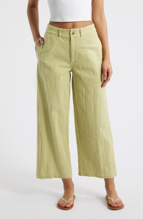 【BAON】[unisex] Btem cotton wide pants Cotton twill wide-leg pants in beige - Acne Studios | Mytheresa