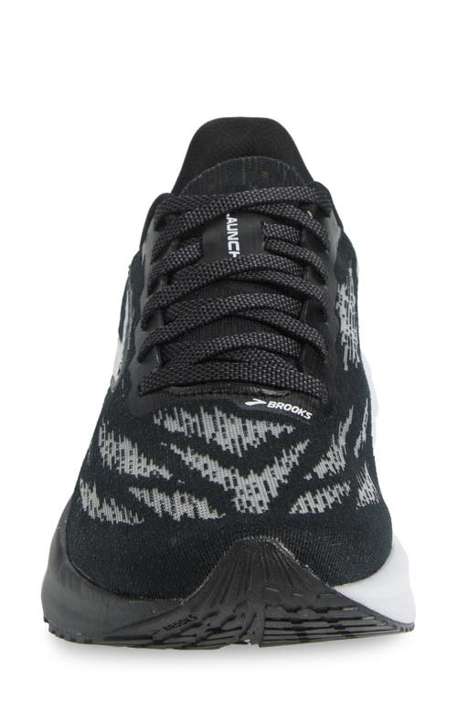 Brooks Launch 11 Running Shoe In Black/white
