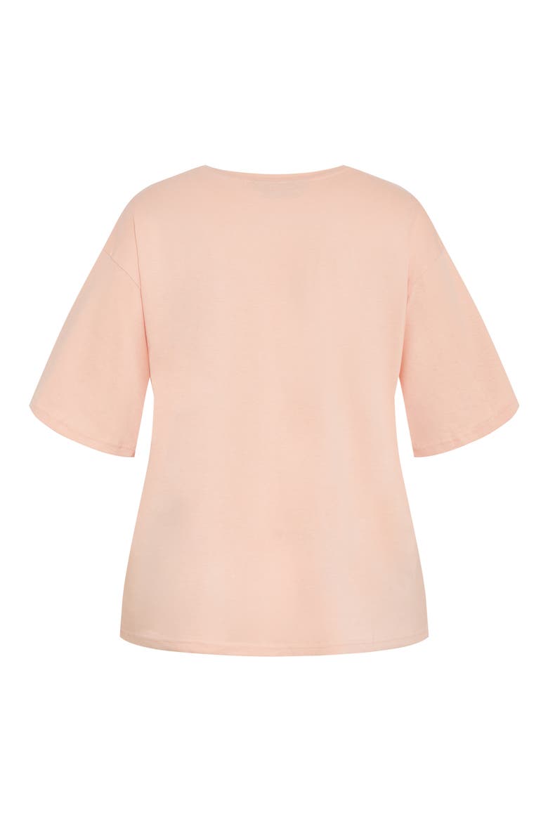 Loose Fit Cotton Graphic T-Shirt, Alternate, color, ROSE