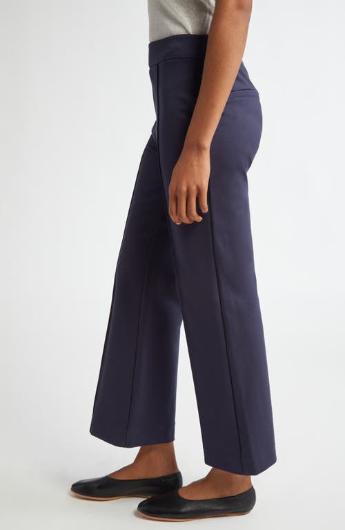 Staud Knack Ankle Wide Leg Pants In Blue