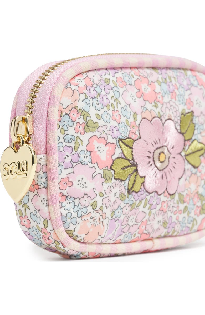 Stoney Clover Lane x Liberty Micro Floral Embroidered Cotton Pouch, Alternate, color, Michelle