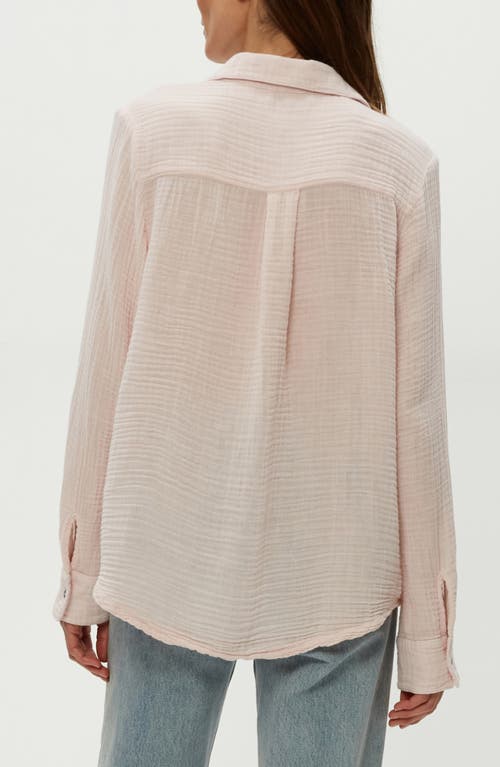 MICHAEL STARS MICHAEL STARS ERNIE COTTON GAUZE BUTTON-UP SHIRT 