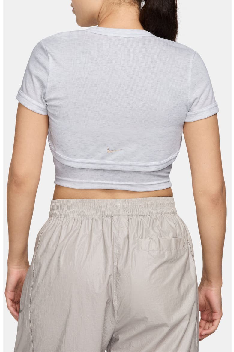 Sportswear Chill Rib Crop Camisole & Bolero Set, Alternate, color, 051 B HTHR/LTOWBR