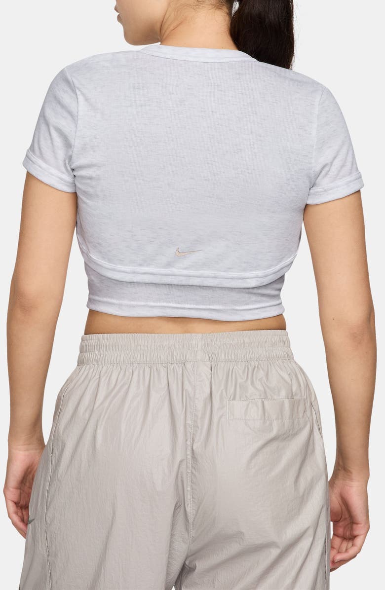 Nike Sportswear Chill Rib Crop Camisole & Bolero Set, Alternate, color, Birch Heather/ Lt Orewood Brn