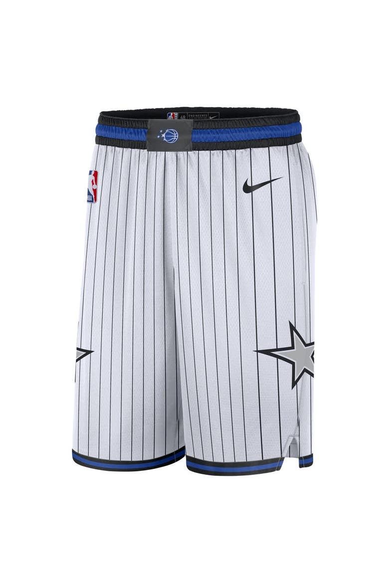 Men's Nike  White Orlando Magic Association Edition Swingman Dri-FIT Shorts, Alternate, color, White